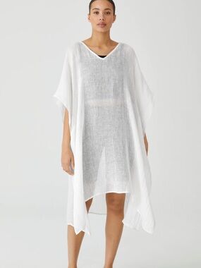 Eileen Fisher Linen Kaftan 1X/2X